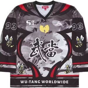 Supreme Black and Red Wu-Tang Hockey Jersey